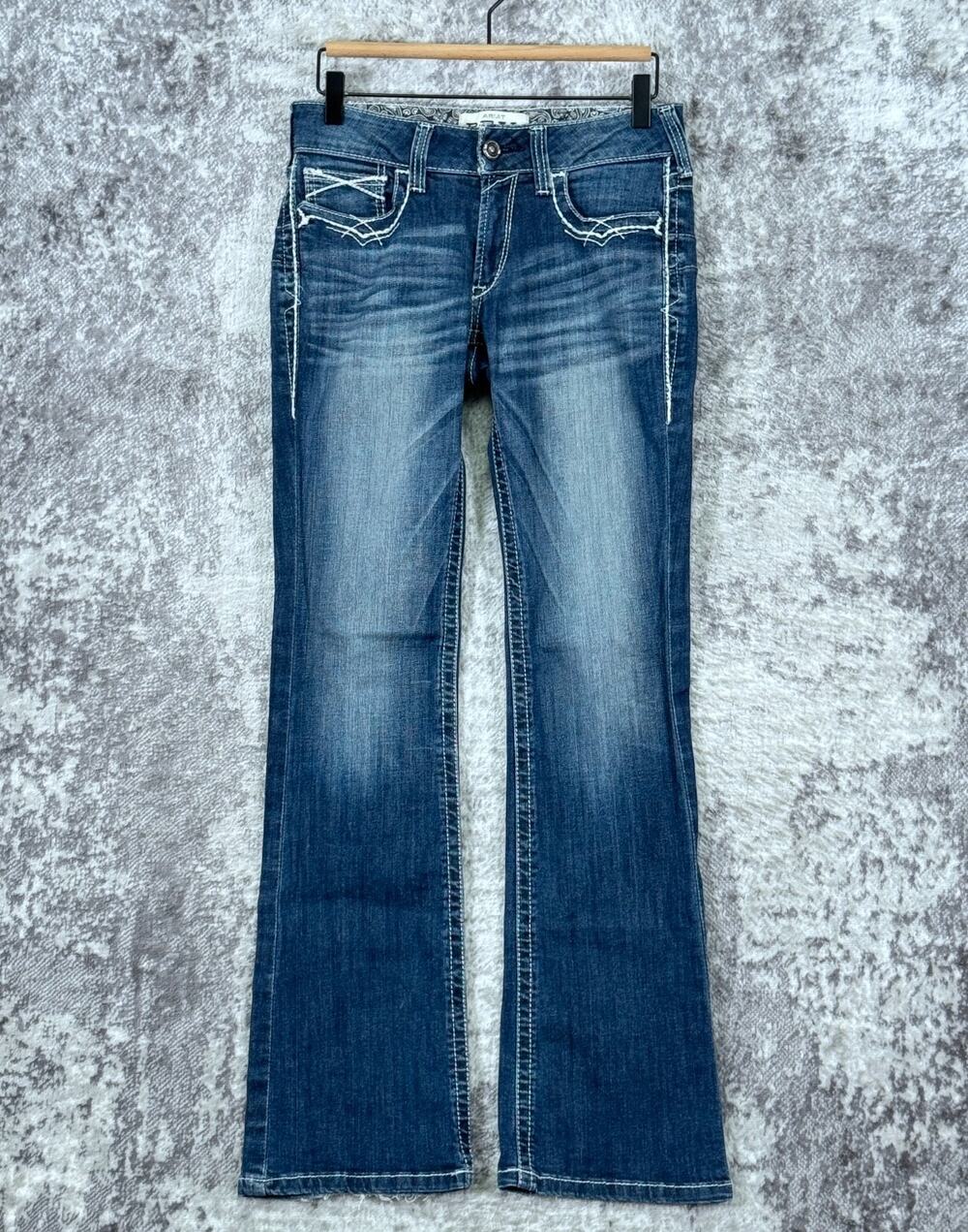 Ariat REAL Jeans 28 x 32 Womens Bootcut Blue Denim